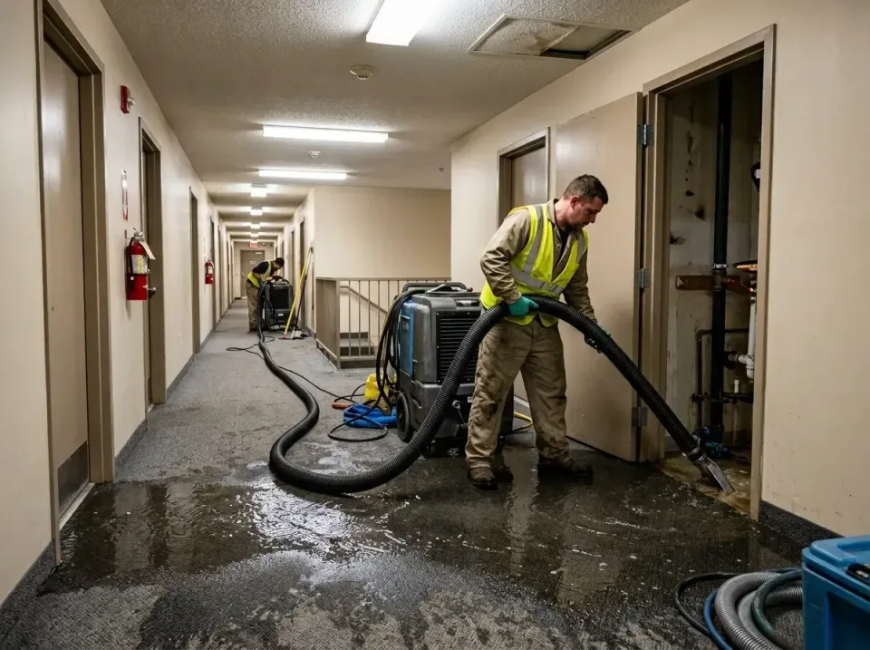 multi-unit-apartment-hallway-f-005 — frequently asked questions, Emergency Burst Pipe Water Extraction & Removal in Bryant,…